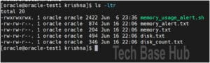 Execute a script to monitor memory usage.