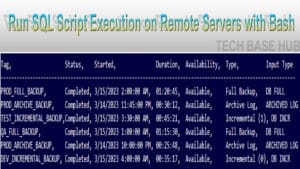 Automating Run SQL Script Execution on Remote Servers with Bash