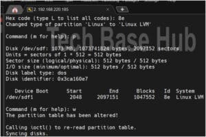 Create a New Partition: