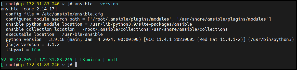 ansible --version